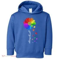 Autism Sunflower Choose Kind Toddler Hoodie thumb 0