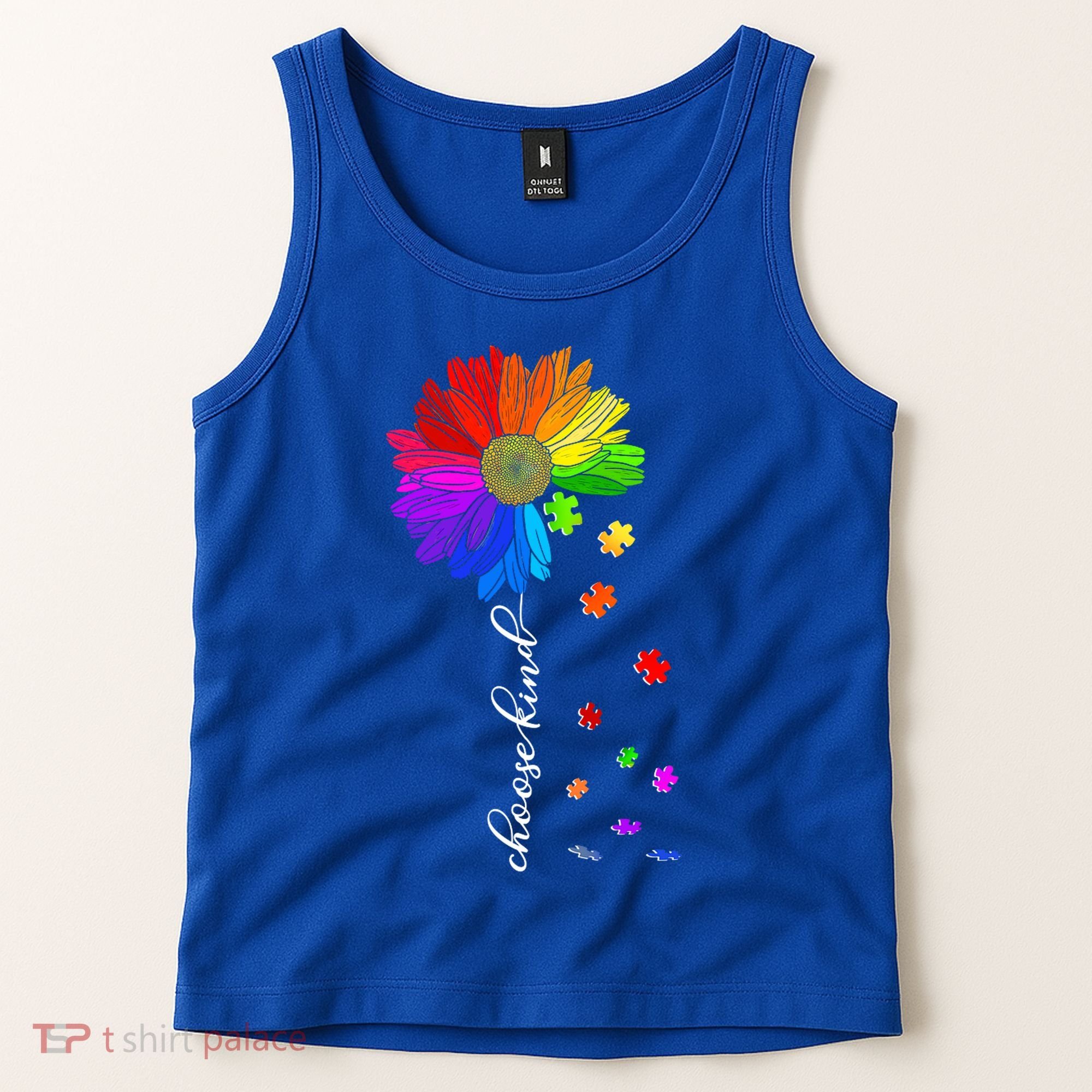 Autism Sunflower Choose Kind Tank Top