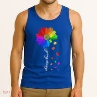 Autism Sunflower Choose Kind Tank Top thumb 3