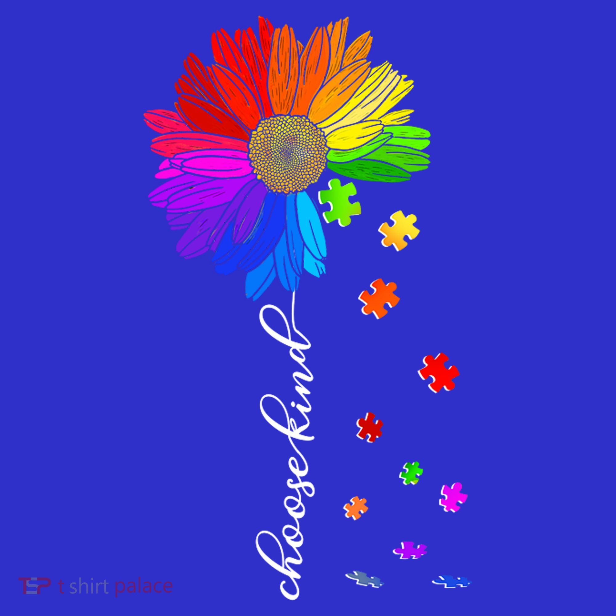 Autism Sunflower Choose Kind Tank Top