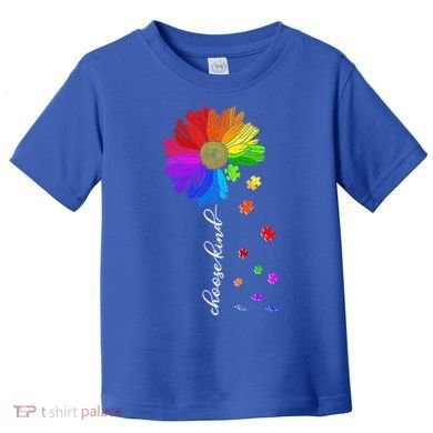 Autism Sunflower Choose Kind Toddler T-Shirt