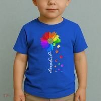 Autism Sunflower Choose Kind Toddler T-Shirt thumb 2