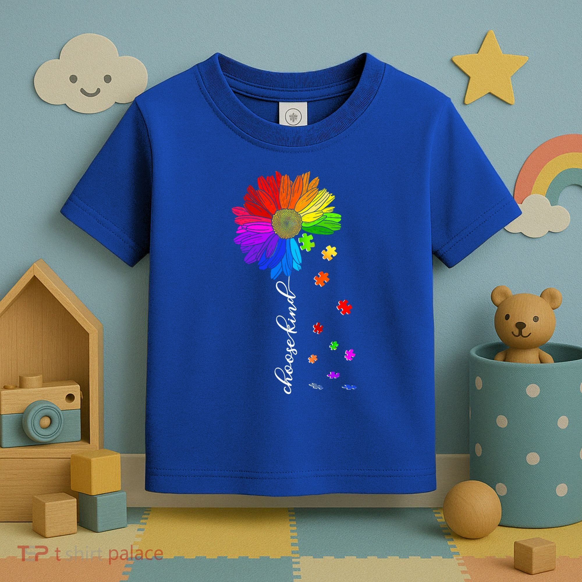 Autism Sunflower Choose Kind Toddler T-Shirt
