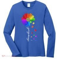 Autism Sunflower Choose Kind Women's Long Sleeve Shirt thumb 0