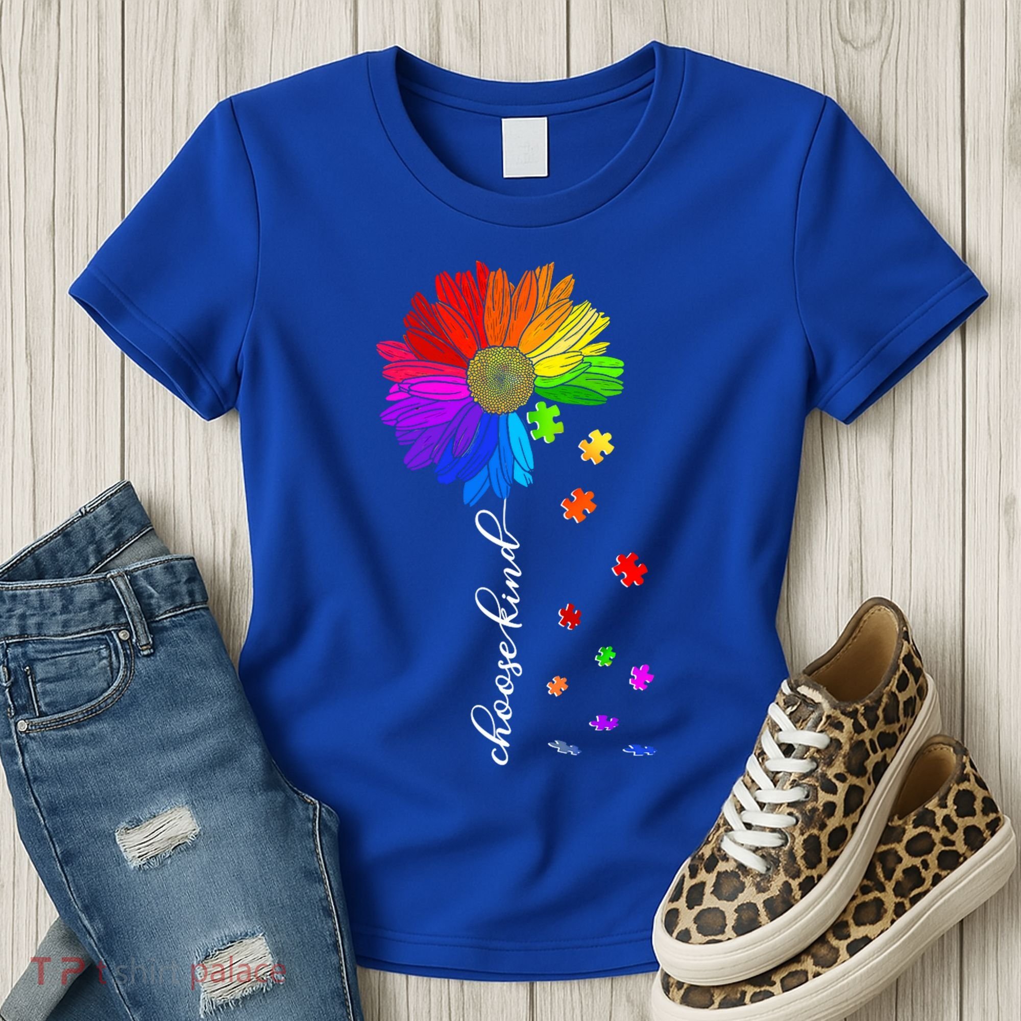 Autism Sunflower Choose Kind Women's T-Shirt