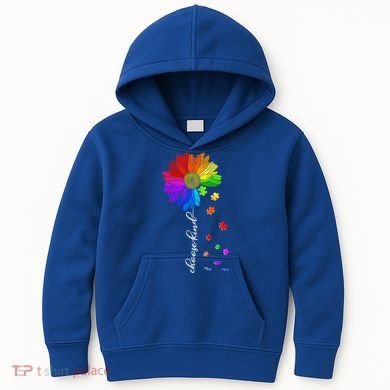 Autism Sunflower Choose Kind Kids Hoodie