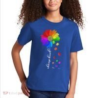Autism Sunflower Choose Kind Kids T-Shirt thumb 2