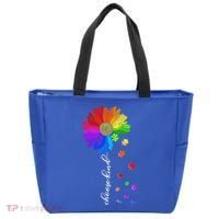 Autism Sunflower Choose Kind Tote Bag thumb 0