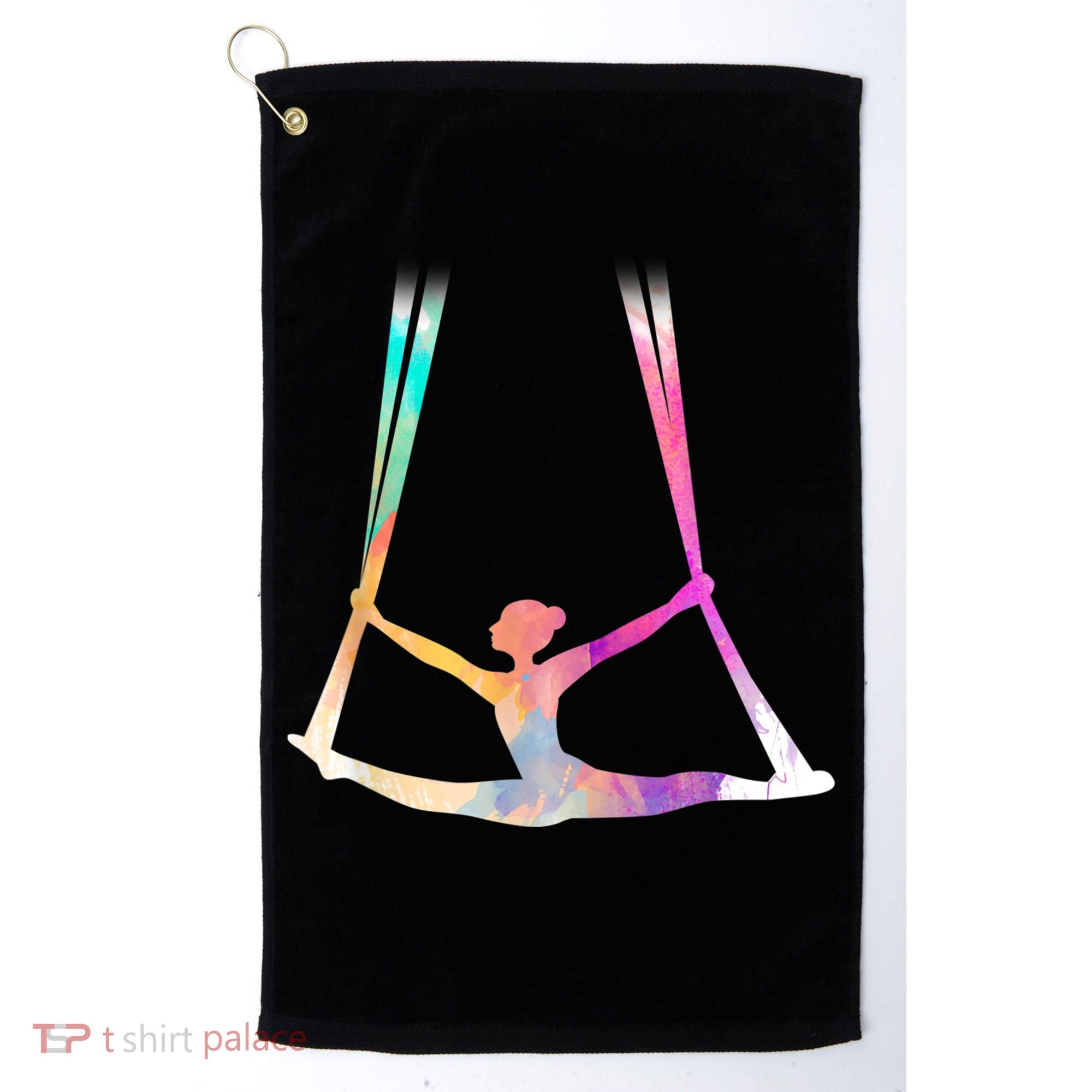 Aerial Silks Circus Yoga Golf Towel