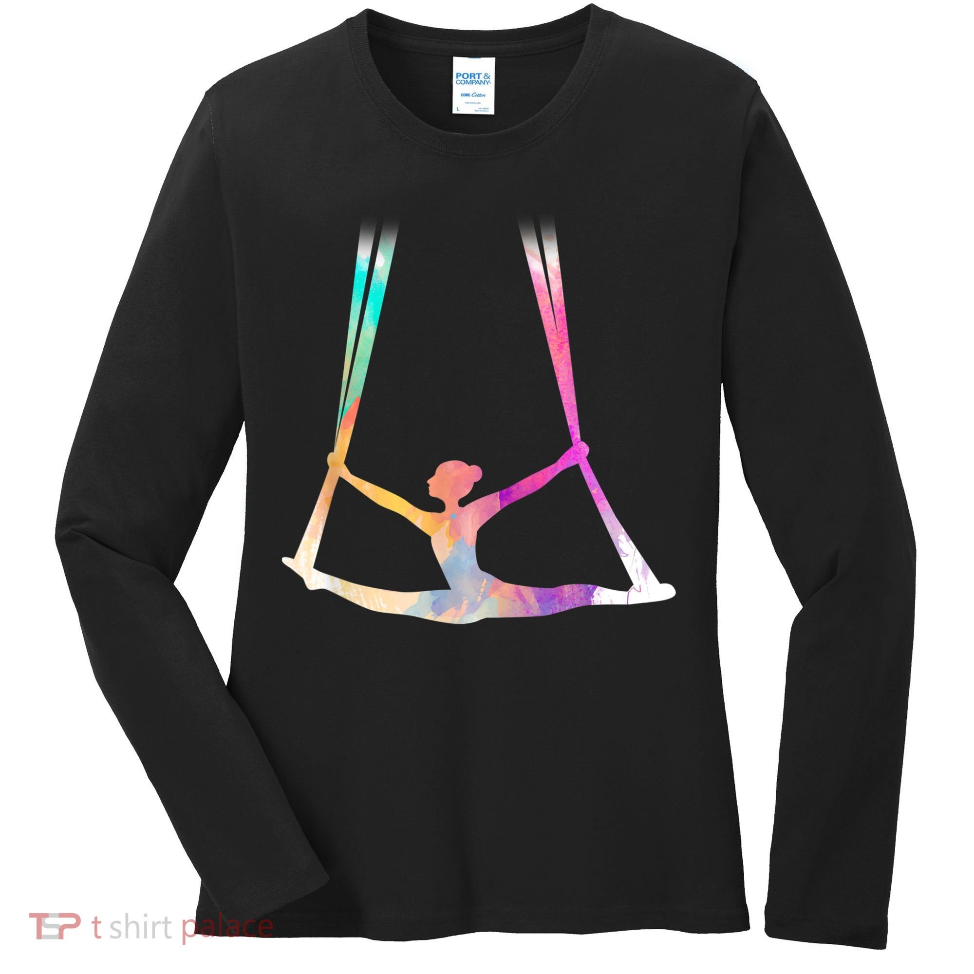 Aerial Silks Circus Yoga Women's Long Sleeve Shirt