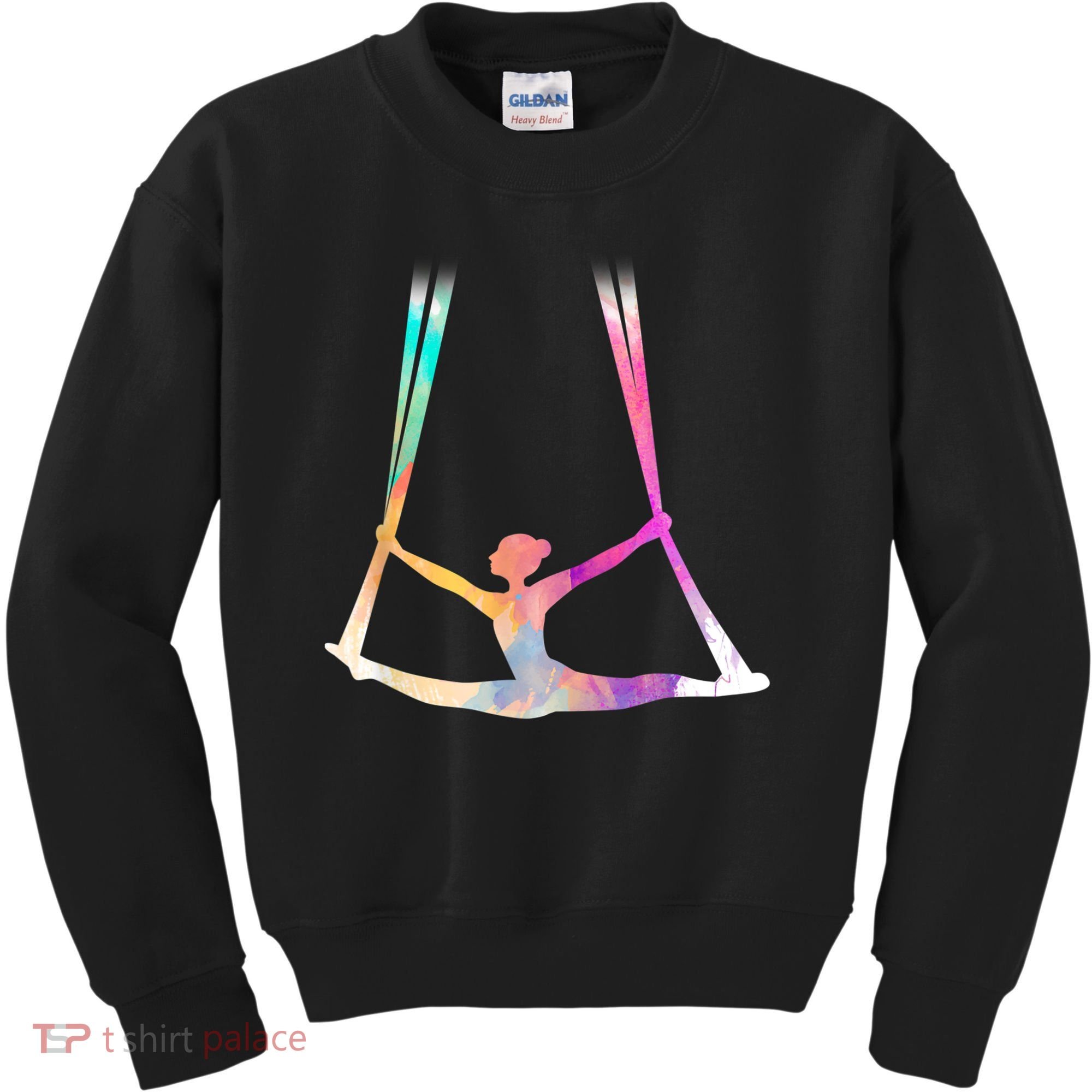 Aerial Silks Circus Yoga Kids Sweatshirt