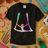Aerial Silks Circus Yoga Kids T-Shirt thumb 3