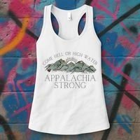 Appalachia Strong Come Hell Or High Water Mountain Nc Vn Tn Women's Tank Top thumb 3