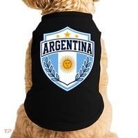 Argentina Soccer Crest Sun Stars For Fans Doggie Tank thumb 0