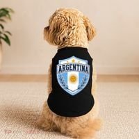 Argentina Soccer Crest Sun Stars For Fans Doggie Tank thumb 2