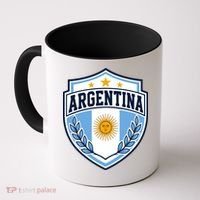 Argentina Soccer Crest Sun Stars For Fans Coffee Mug thumb 0