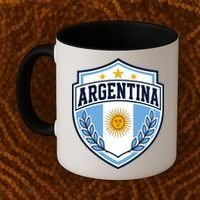 Argentina Soccer Crest Sun Stars For Fans Coffee Mug thumb 2