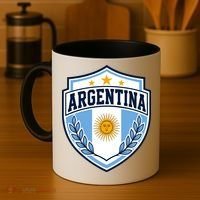 Argentina Soccer Crest Sun Stars For Fans Coffee Mug thumb 4