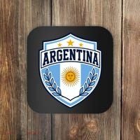 Argentina Soccer Crest Sun Stars For Fans Coaster thumb 0