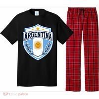 Argentina Soccer Crest Sun Stars For Fans Pajama Set thumb 0