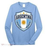 Argentina Soccer Crest Sun Stars For Fans Long Sleeve Shirt thumb 0