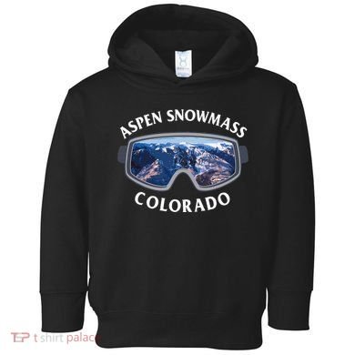 Aspen Snowmass Colorado Ski Snowboard Toddler Hoodie