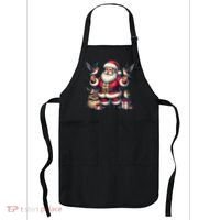 American Santa Claus Holding Hummingbird Present Xmas Tank Top Apron thumb 0