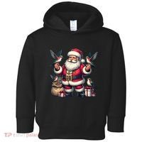 American Santa Claus Holding Hummingbird Present Xmas Tank Top Toddler Hoodie thumb 0
