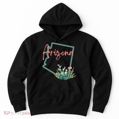 Arizona State Cactus Flowers Hoodie