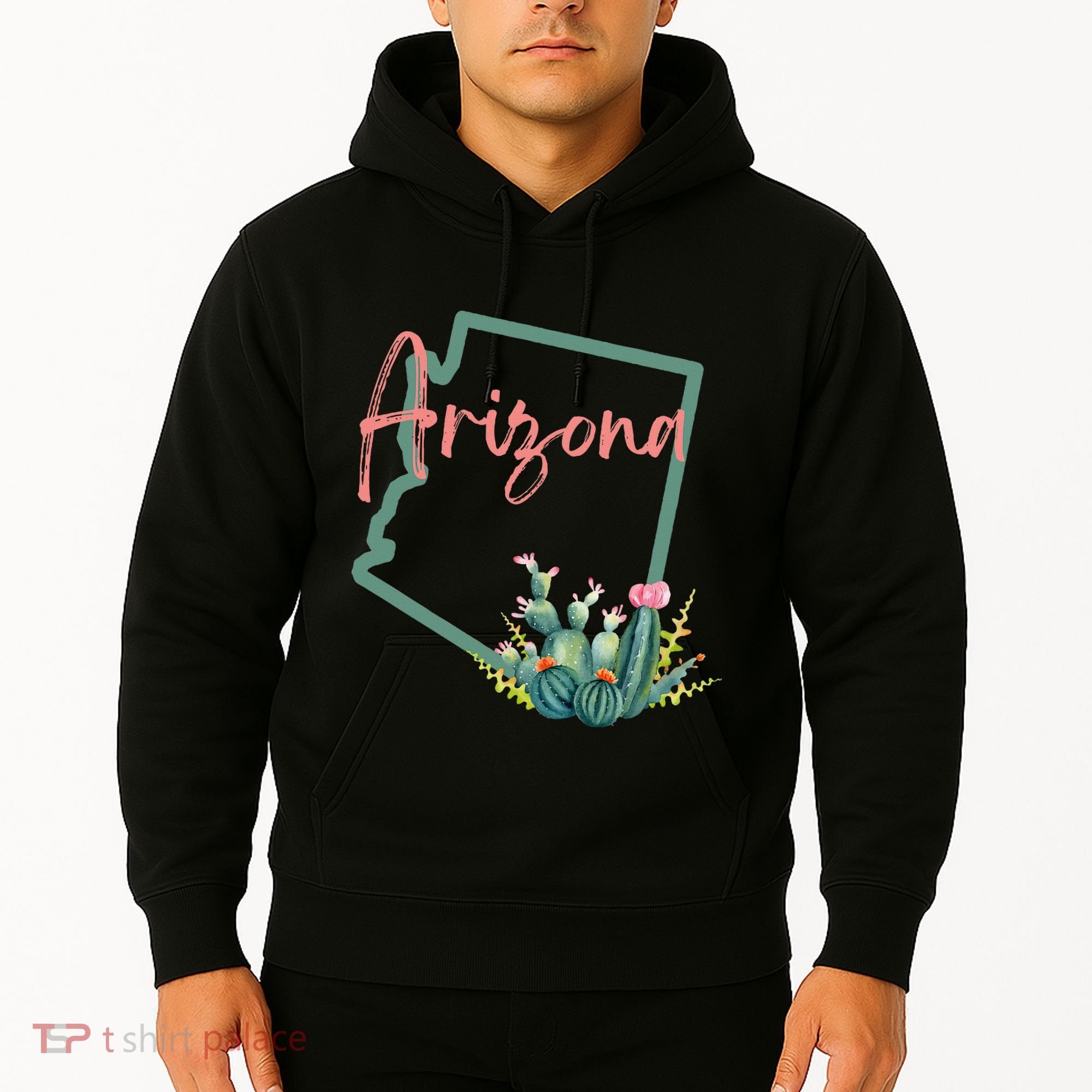 Arizona State Cactus Flowers Hoodie
