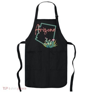 Arizona State Cactus Flowers Apron