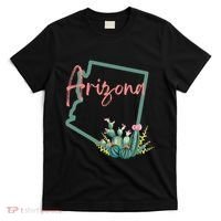 Arizona State Cactus Flowers T-Shirt thumb 0
