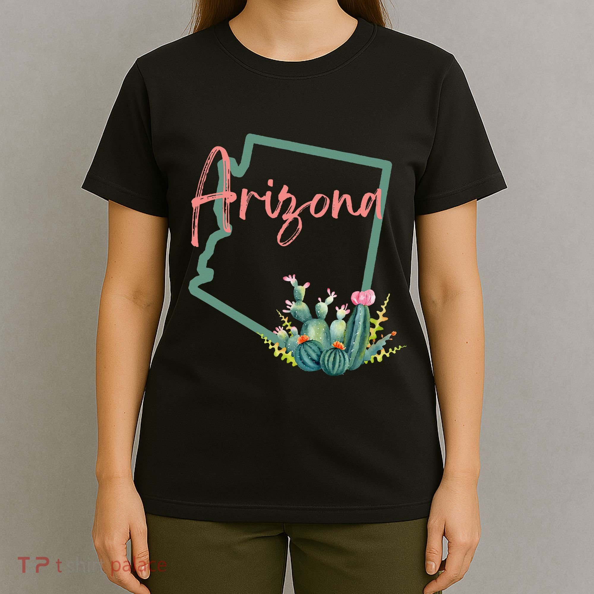 Arizona State Cactus Flowers T-Shirt