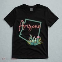 Arizona State Cactus Flowers T-Shirt thumb 5