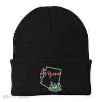 Arizona State Cactus Flowers Beanie thumb 0