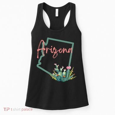 Arizona State Cactus Flowers Women's Tank Top