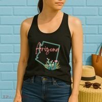 Arizona State Cactus Flowers Women's Tank Top thumb 2