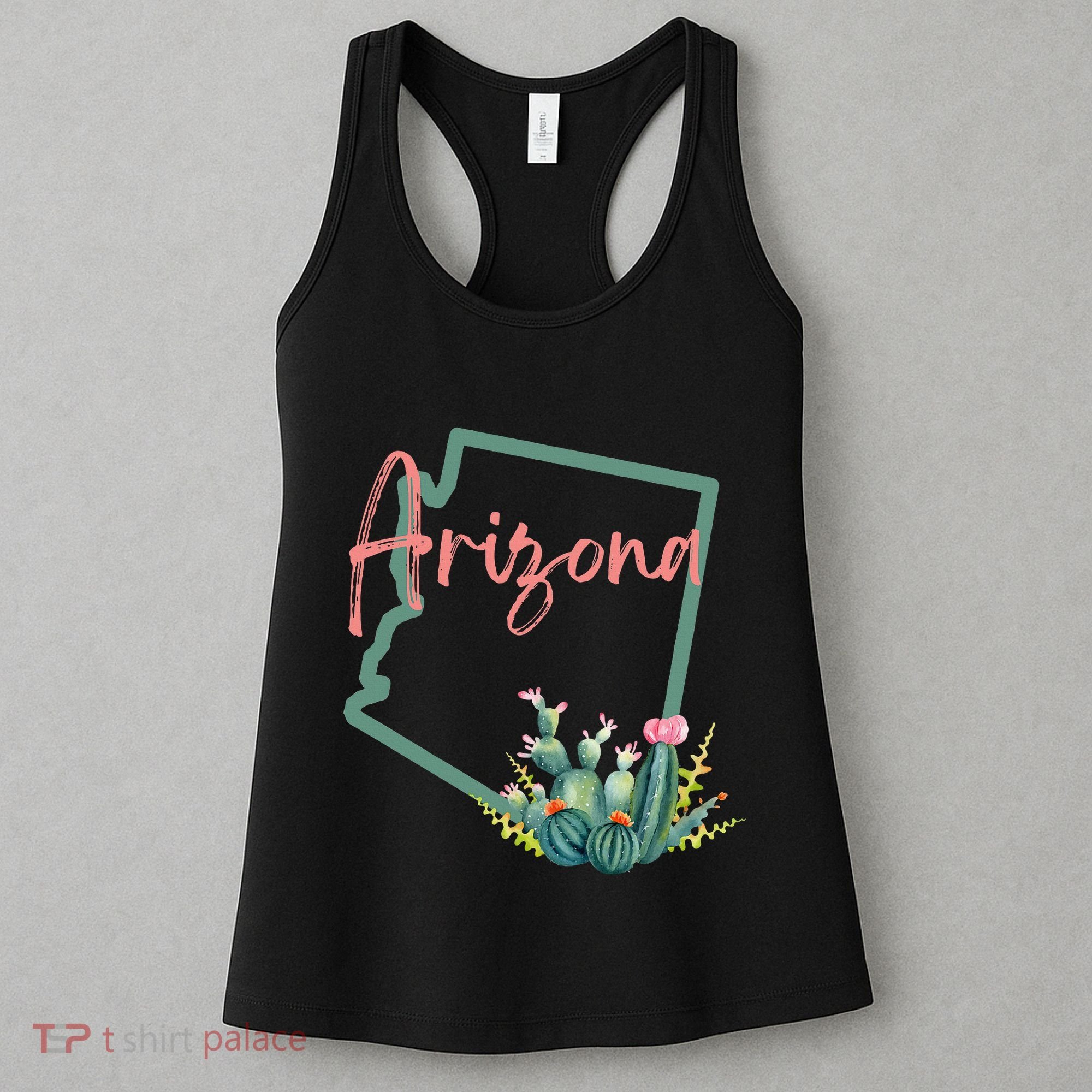 Arizona State Cactus Flowers Women's Tank Top