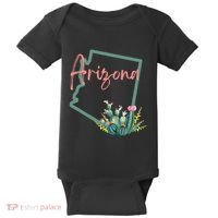 Arizona State Cactus Flowers Baby Bodysuit thumb 0