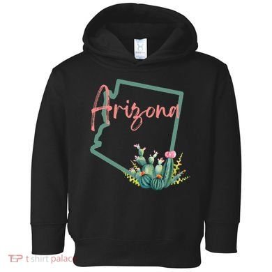 Arizona State Cactus Flowers Toddler Hoodie