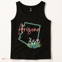 Arizona State Cactus Flowers Tank Top thumb 2
