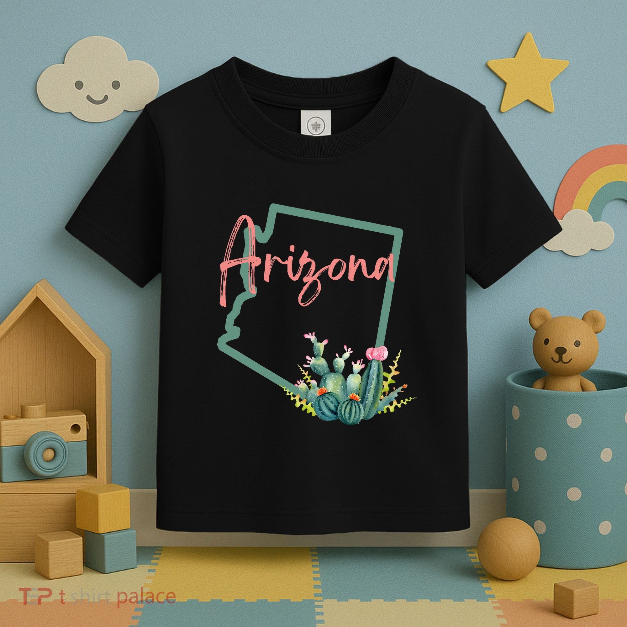 Arizona State Cactus Flowers Toddler T-Shirt