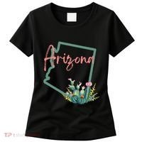 Arizona State Cactus Flowers Women's T-Shirt thumb 0