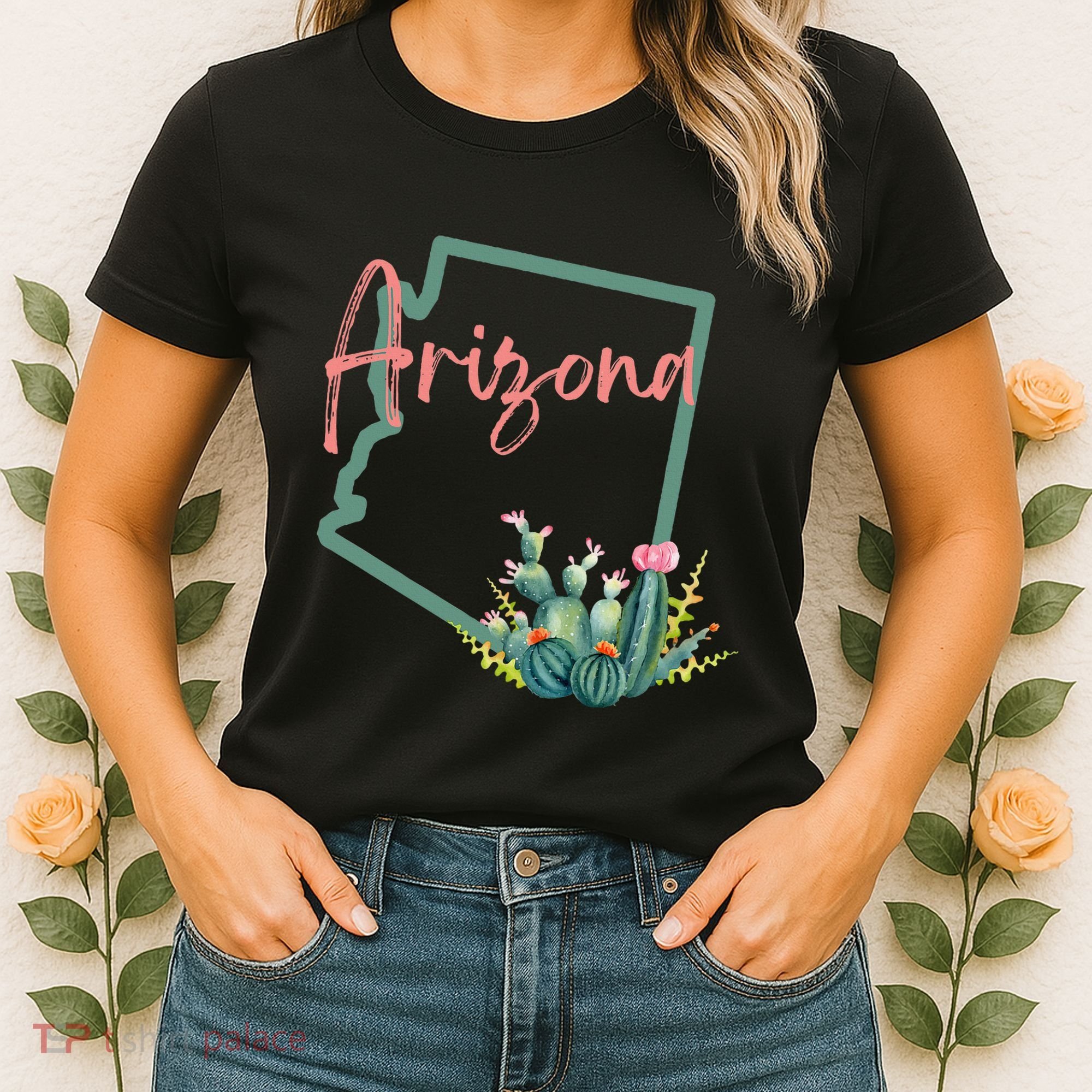Arizona State Cactus Flowers Women's T-Shirt