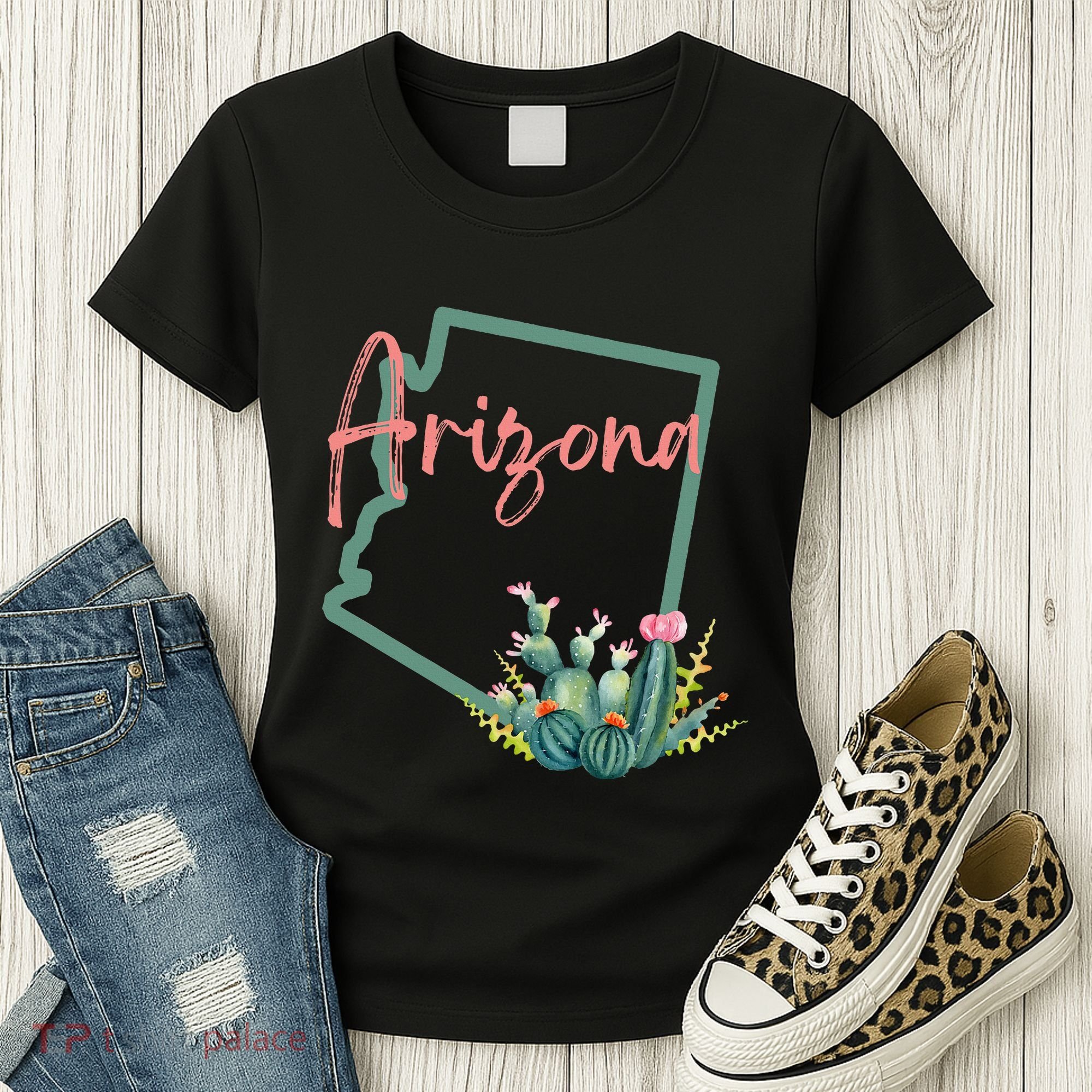 Arizona State Cactus Flowers Women's T-Shirt