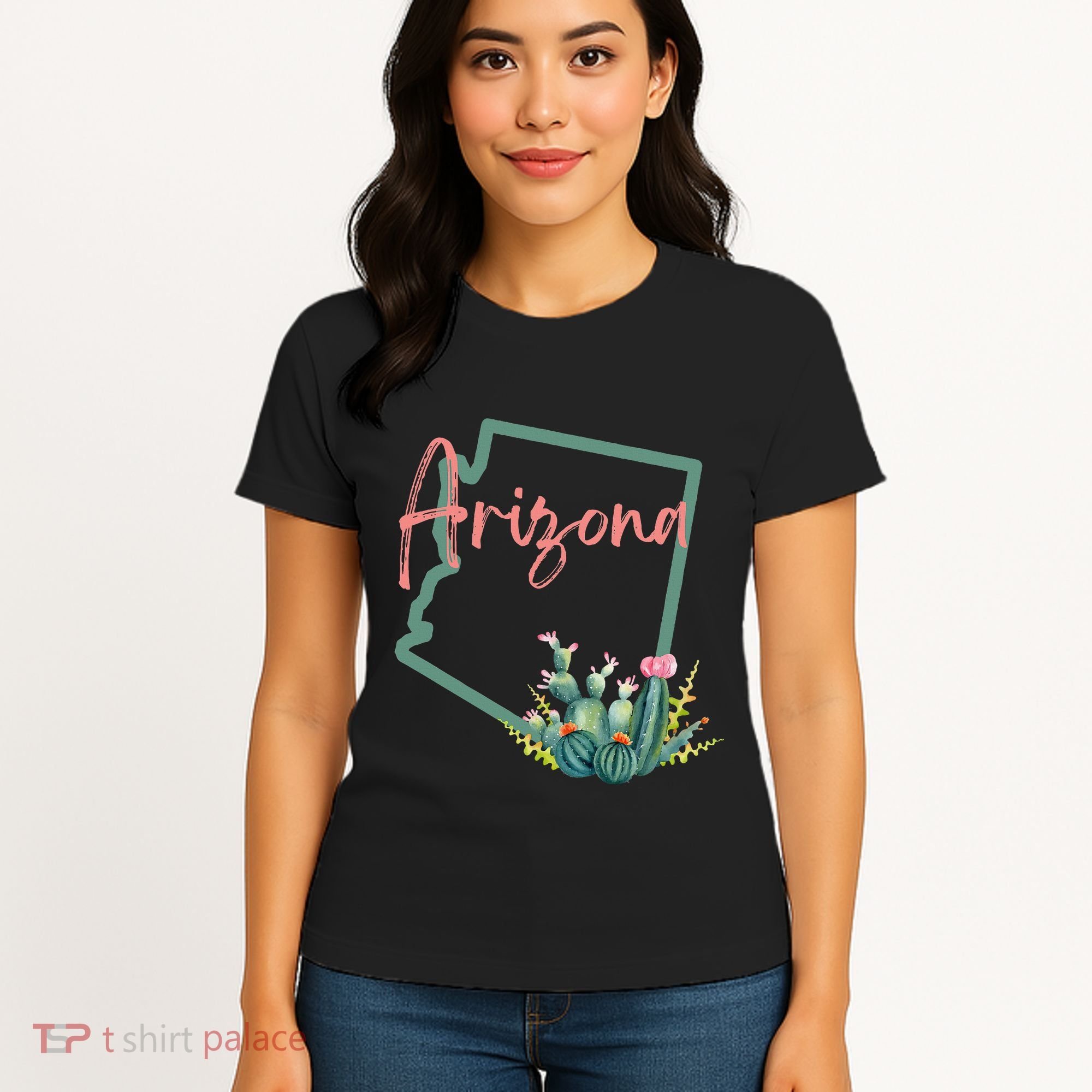 Arizona State Cactus Flowers Women's T-Shirt