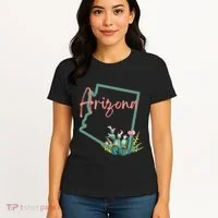 Arizona State Cactus Flowers Women's T-Shirt thumb 4