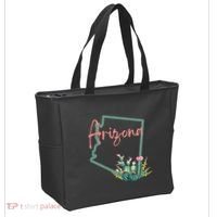 Arizona State Cactus Flowers Tote Bag thumb 2