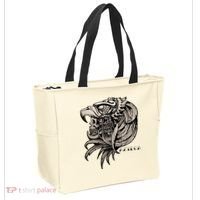 Aztec Skull Calabera Azteca Tote Bag thumb 2