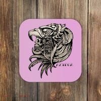 Aztec Skull Calabera Azteca Coaster thumb 0